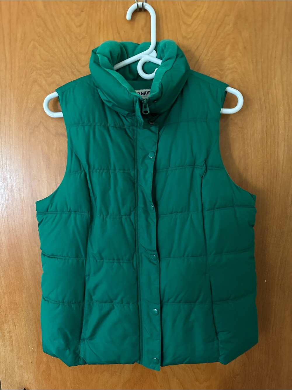Old Navy Green Quilted Puffer Vest